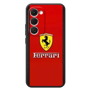Силиконовый бампер с картинкой машины на Tecno Spark 40 Pro Plus (Ferrari Logo)