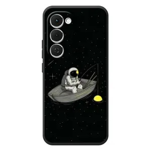 Силиконовый Чехол с принтом "Космонавты" на Tecno Spark 40 Pro Plus (Космонавт на рыбалке)
