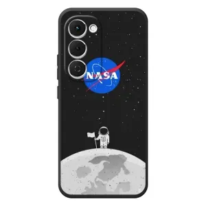 Силиконовый бампер с принтом "Наса" на Tecno Spark 40 Pro Plus (Космонавт NASA)
