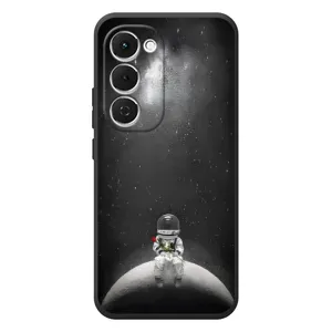 Силиконовый Чехол с принтом "Космонавты" на Tecno Spark 40 Pro Plus (Космонавт романтик)