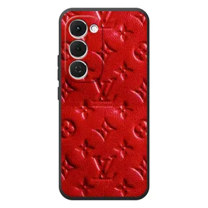 Текстурный Чехол Louis Vuitton для Спарк 40 Про Плюс (Красный ЛВ)