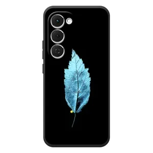 Чохол з картинками на чорному фоні для Tecno Spark 40 Pro Plus (Листя)