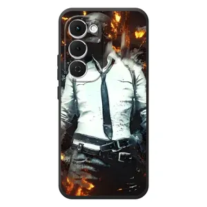 Силиконовый чехол с картинкой "Герой Pubg" на Tecno Spark 40 Pro Plus (Man Пубг)