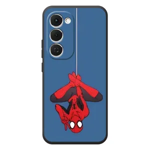 Чехол Супергерой Человека Паука на Tecno Spark 40 Pro Plus (На паутине)