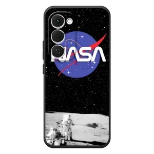 Силиконовый бампер с принтом "Наса" на Tecno Spark 40 Pro Plus (Nasa на луне)