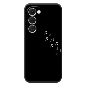 Чохол з картинками на чорному фоні для Tecno Spark 40 Pro Plus (Ноти)