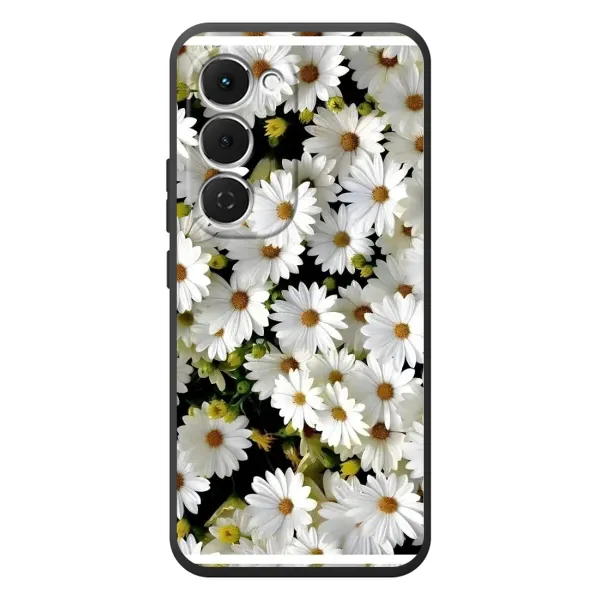 Чехол с рисунком «Рамка в ромашках» для TECNO Spark 40 Pro Plus Чехол с рисунком «Рамка в ромашках» для TECNO Spark 40 Pro Plus