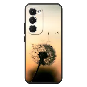 Силіконовий Чохол з кульбабками на Tecno Spark 40 Pro Plus (Роздмухана кульбабка)