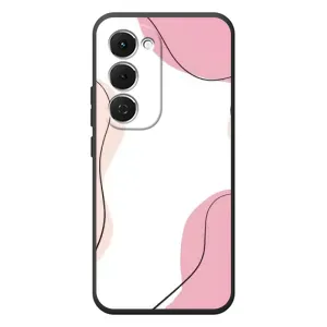 Чохол квітковий дизайн для Tecno Spark 40 Pro Plus (Рожевий фон)