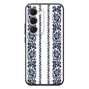 Силиконовый Чехол на Tecno Spark 40 Pro Plus с картинкой Вышиванки (Синяя вышиванка)