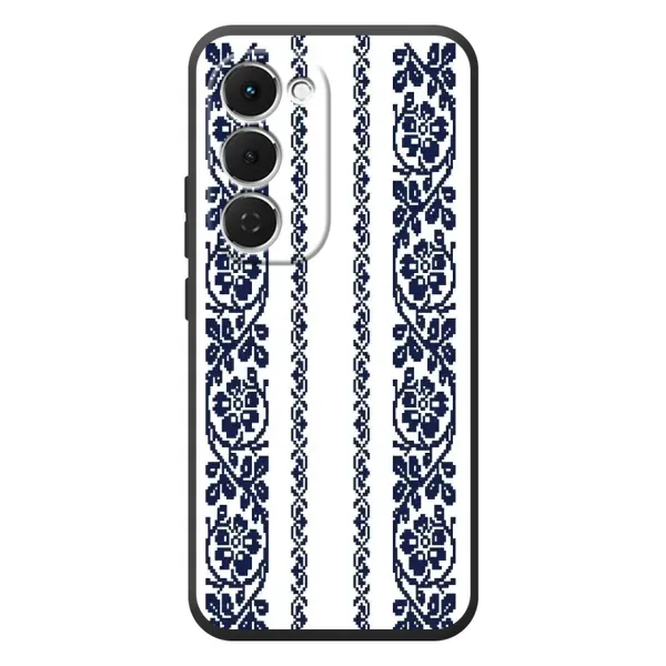 Чехол с рисунком «Синяя вышиванка» для TECNO Spark 40 Pro Plus Чехол с рисунком «Синяя вышиванка» для TECNO Spark 40 Pro Plus