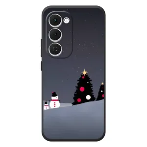 Чохли на Новий Рік Tecno Spark 40 Pro Plus (Сніговички)