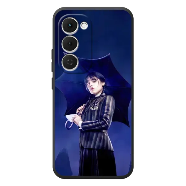 Чехол с рисунком «Уэнсдей с зонтом» для TECNO Spark 40 Pro Plus Чехол с рисунком «Уэнсдей с зонтом» для TECNO Spark 40 Pro Plus