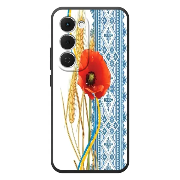 Чехол с рисунком «Вышиванка с цветком» для TECNO Spark 40 Pro Plus Чехол с рисунком «Вышиванка с цветком» для TECNO Spark 40 Pro Plus