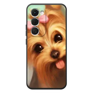 Чехол (ТПУ) Милые собачки для Tecno Spark 40 Pro Plus (Йоршенский терьер)
