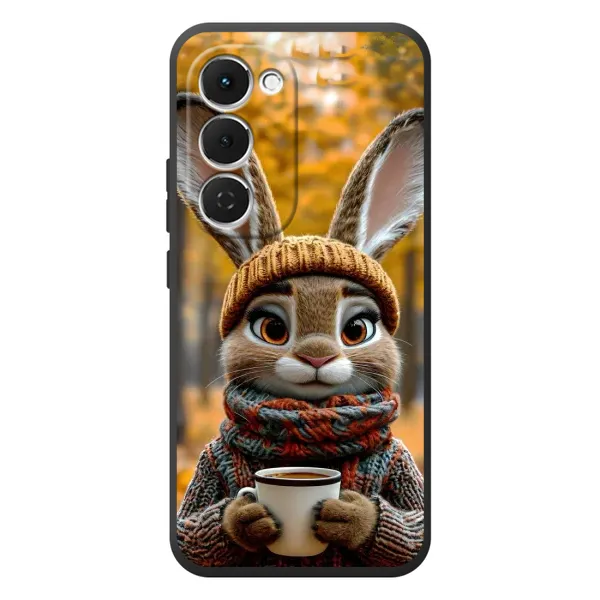 Чехол с рисунком «Зайчик с кофе» для TECNO Spark 40 Pro Plus Чехол с рисунком «Зайчик с кофе» для TECNO Spark 40 Pro Plus