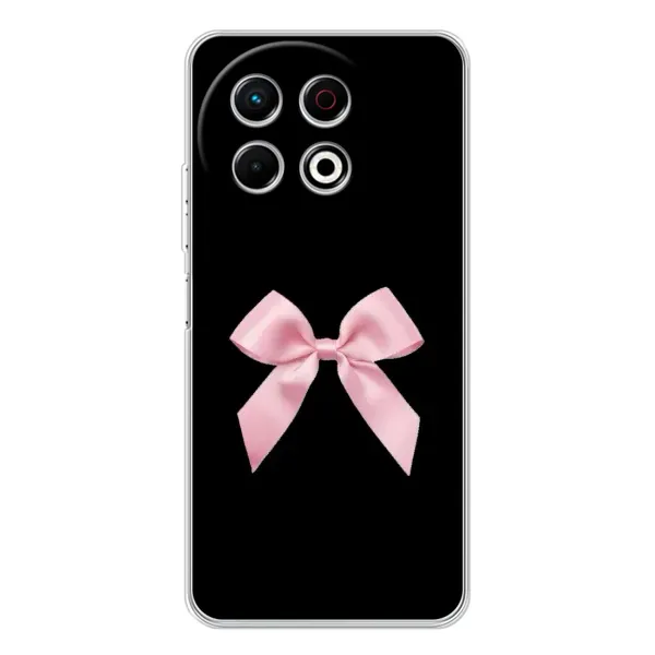 Чехол с рисунком «Бант на черном» для TECNO Spark 40 Pro Чехол с рисунком «Бант на черном» для TECNO Spark 40 Pro