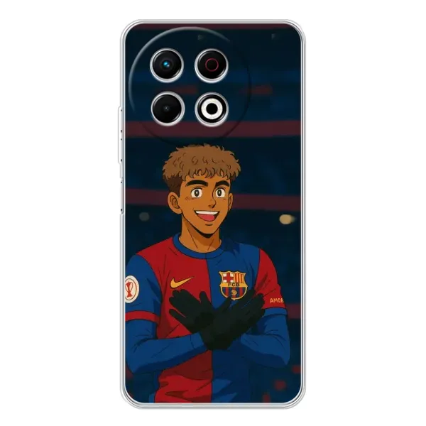 Чехол с рисунком «Футболист Ямаль» для TECNO Spark 40 Pro Чехол с рисунком «Футболист Ямаль» для TECNO Spark 40 Pro