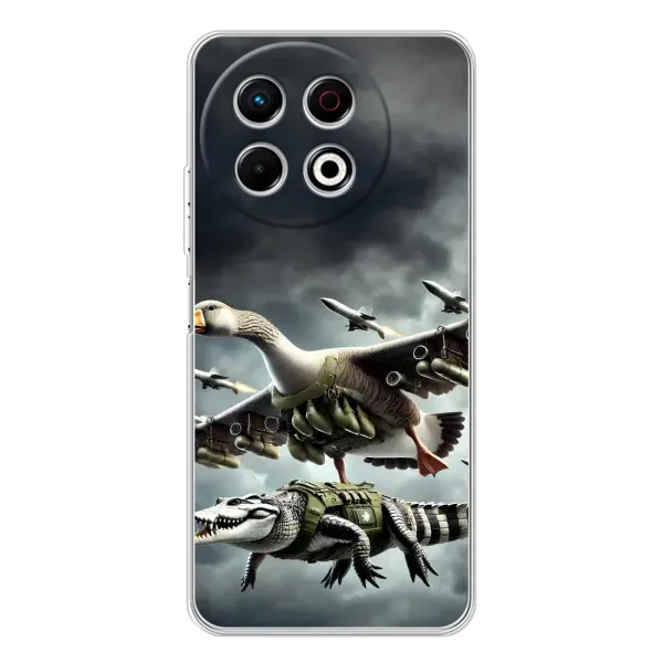 Чехол с рисунком «Гусини и крокодило» для TECNO Spark 40 Pro Чехол с рисунком «Гусини и крокодило» для TECNO Spark 40 Pro