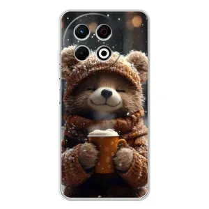Печатный чехол «Зверята с кофе» для Tecno Spark 40 Pro (Медвежонок с кофе)