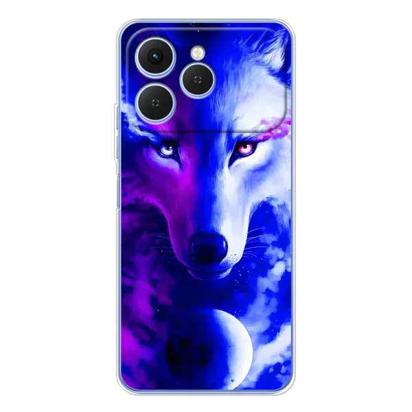 Чехол с рисунком «Арт-Волк» для TECNO Spark 40