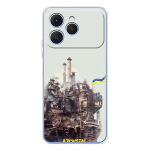 Чехлы на военную тематику для Tecno Spark 40 (Азовсталь)