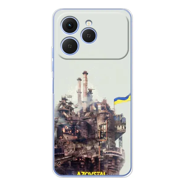 Чехол с рисунком «Азовсталь» для TECNO Spark 40 Чехол с рисунком «Азовсталь» для TECNO Spark 40