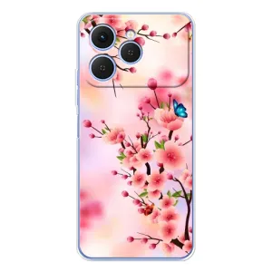 Чохол з картинкою Сакури на Tecno Spark 40 (Метелики на сакурі)