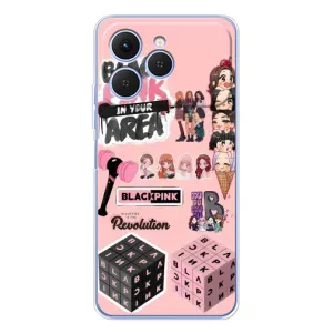 Чехлы с картинкой для Tecno Spark 40 (BLACK PINK коллаж)
