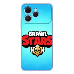 Силиконовый Чехол на Tecno Spark 40 с картинкой Brawl Stars (Бравл Старс)