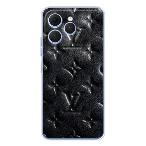 Текстурный Чехол Louis Vuitton для Спарк 40 (Черный ЛВ)