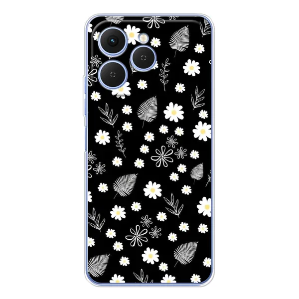 Чехол с рисунком «цветение на чорном» для TECNO Spark 40 Чехол с рисунком «цветение на чорном» для TECNO Spark 40
