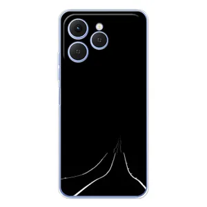 Чохол з картинками на чорному фоні для Tecno Spark 40 (Дорога)