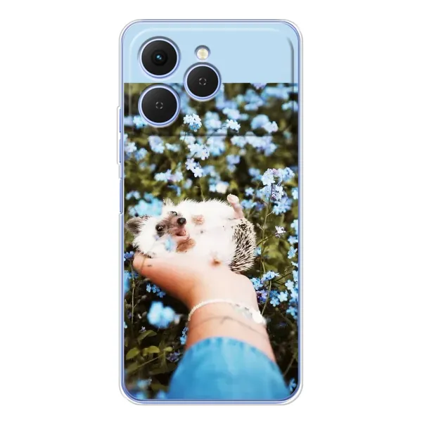 Чехол с рисунком «Ежик на руках» для TECNO Spark 40 Чехол с рисунком «Ежик на руках» для TECNO Spark 40