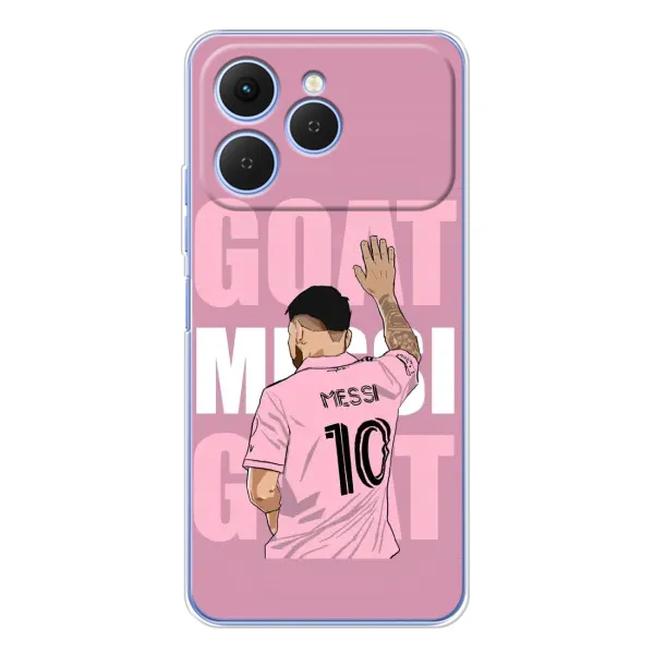 Чехол с рисунком «GOAT MESSI» для TECNO Spark 40 Чехол с рисунком «GOAT MESSI» для TECNO Spark 40
