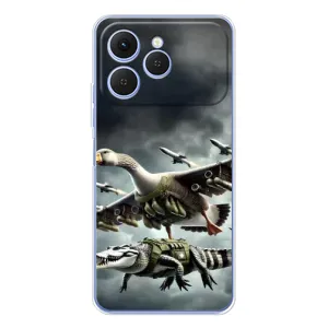 Чехол с рисунком «Гусини и крокодило» для TECNO Spark 40