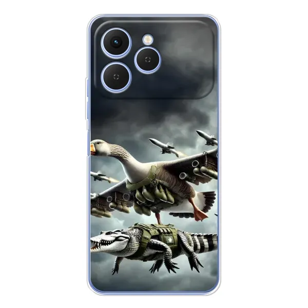 Чехол с рисунком «Гусини и крокодило» для TECNO Spark 40 Чехол с рисунком «Гусини и крокодило» для TECNO Spark 40