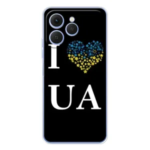 Силиконовый Чехол на Tecno Spark 40 (Я-Украина) (I Love UA)