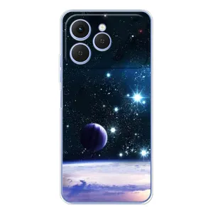 Чехол (ТПУ) с планетами на Tecno Spark 40 (Космический вид)