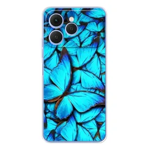 Силиконовый бампер с картинкой животных для Tecno Spark 40 (Крылья бабочек)