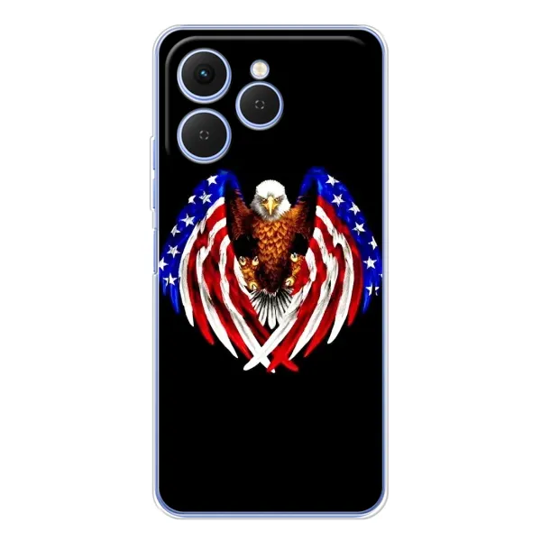 Чехол с рисунком «Крылья США» для TECNO Spark 40 Чехол с рисунком «Крылья США» для TECNO Spark 40