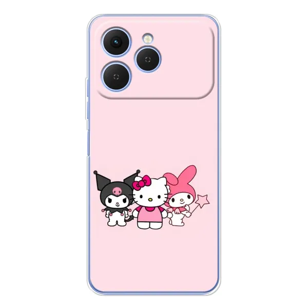 Чехол с рисунком «Куроми Мелоди Китти» для TECNO Spark 40 Чехол с рисунком «Куроми Мелоди Китти» для TECNO Spark 40
