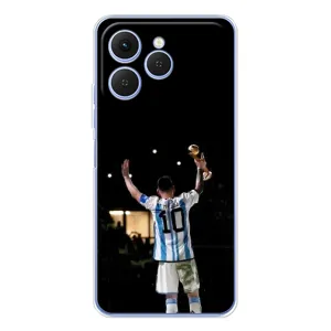 Чехлы Лео Месси Аргентина для Tecno Spark 40 (Лео Чемпион)