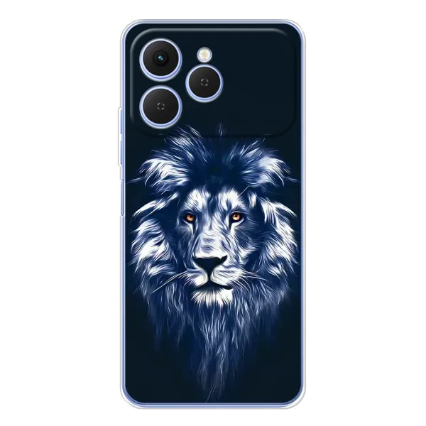 Чехол с рисунком «Лев - синий» для TECNO Spark 40 Чехол с рисунком «Лев - синий» для TECNO Spark 40