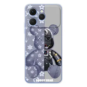 Силиконовый чехол для Tecno Spark 40 (Медведь Louis Vuitton)