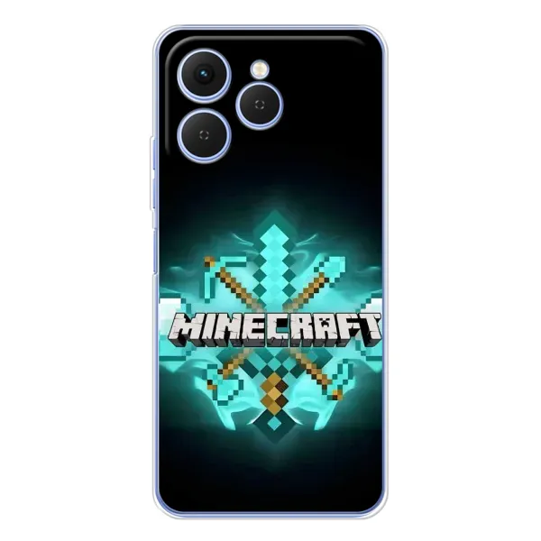 Чехол с рисунком «MineCraft 2» для TECNO Spark 40