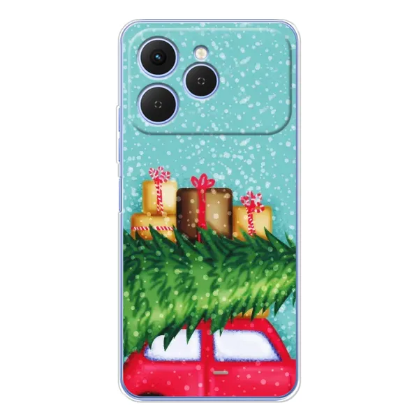 Чехол с рисунком «Новогодние подарки» для TECNO Spark 40