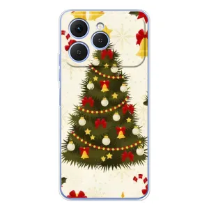 Чохол новорічна ялинка на Tecno Spark 40 (Новорічний принт)