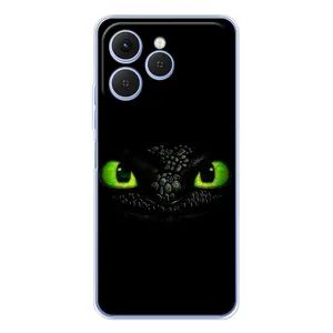 Чехол дракон Беззубик для Tecno Spark 40 (Глаза Беззубика)