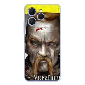 Чехол с картинкой (Патриотический КОЗАК) на Tecno Spark 40 (Одноглазый Козак)